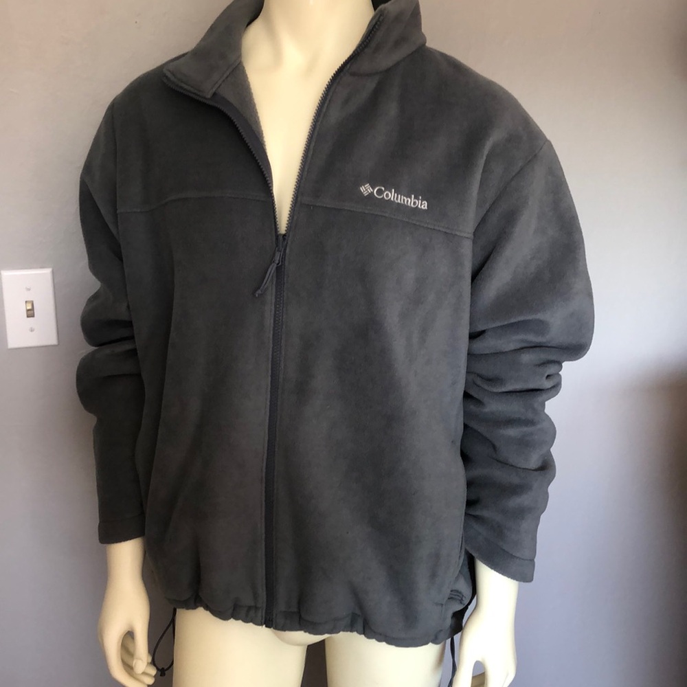 Columbia Fleece Jacket Men's XL Full Zip Outdoors Pockets